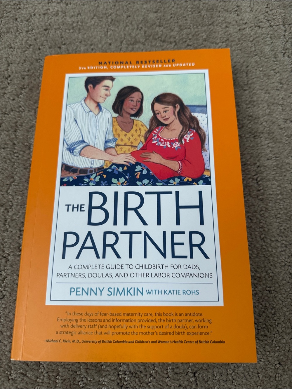 The Birth Partner by Penny Simkin — Orange Cover